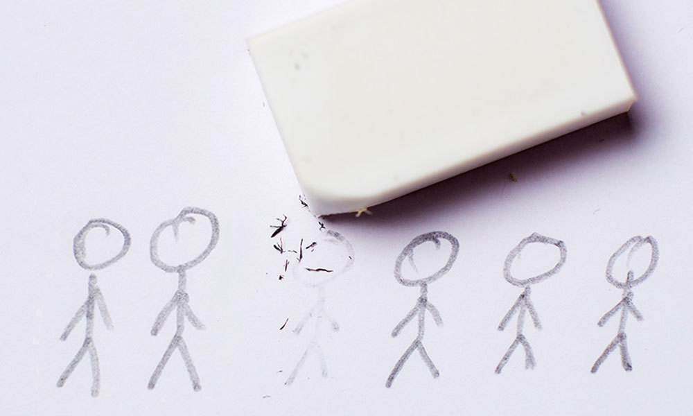 an eraser that erased a stick figured person