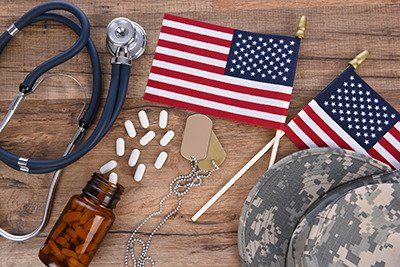 Items associated with veteran medical care