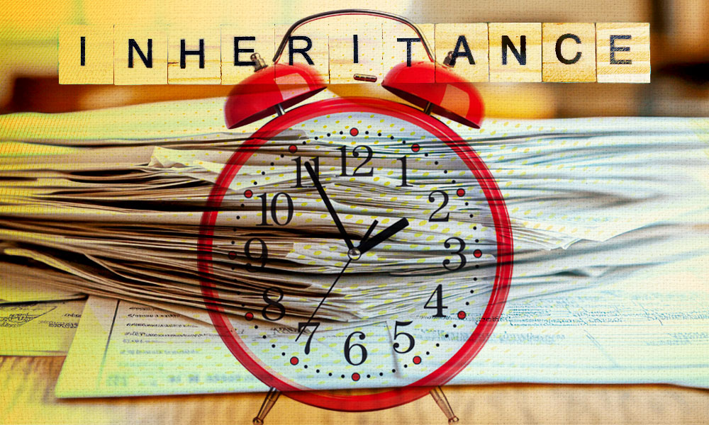Clock symbolizing the urgency of estate planning for inheritances