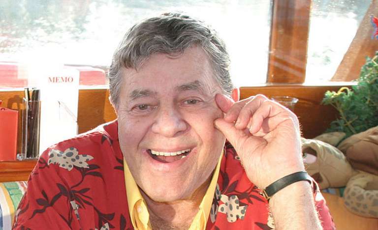 Jerry Lewis smiling for a photo