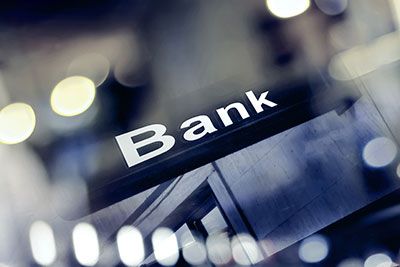 a picture of the word bank