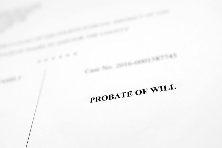 a document that says probate of will