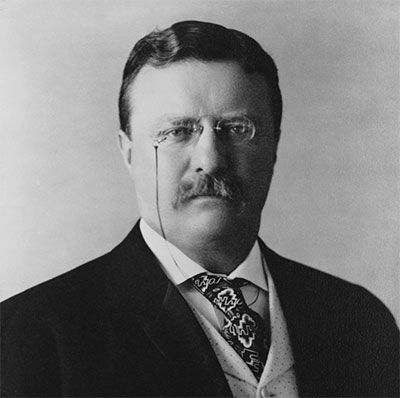 teddy roosevelt posing for a picture