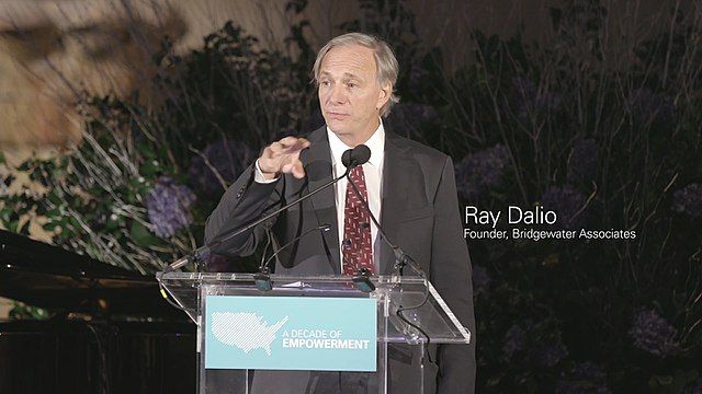 Ray Dalio making a speech