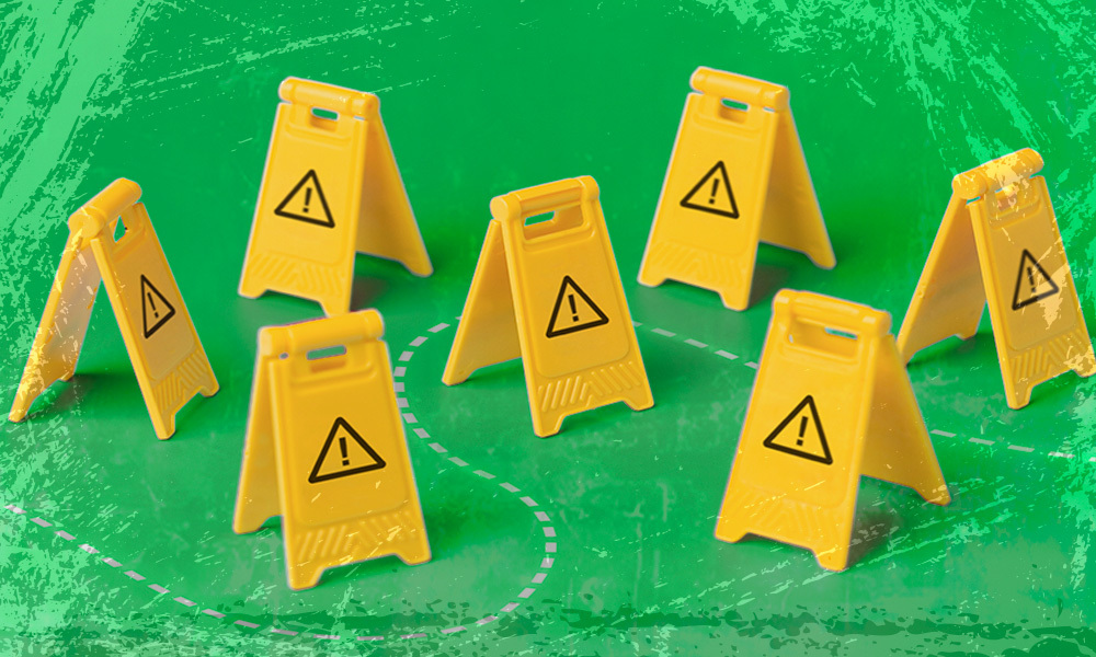 foldable caution signs